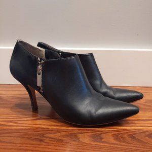 Women's Michael Kors Black Suede and Leather Ankle Booties